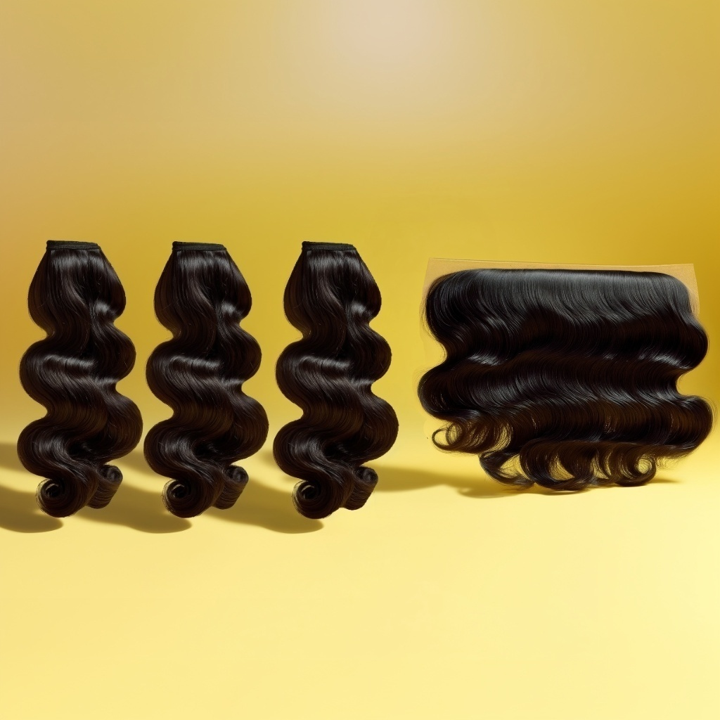 🌺Vietnamese Body Wave 3-Bundle + 13x4 HD/Hollywood Ultra HD Frontal | Super Double Drawn