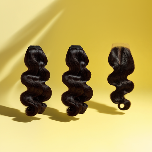 🌺 Vietnamese Body Wave 2-Bundle + 6x6 HD/Hollywood Ultra HD Closure | Super Double Drawn